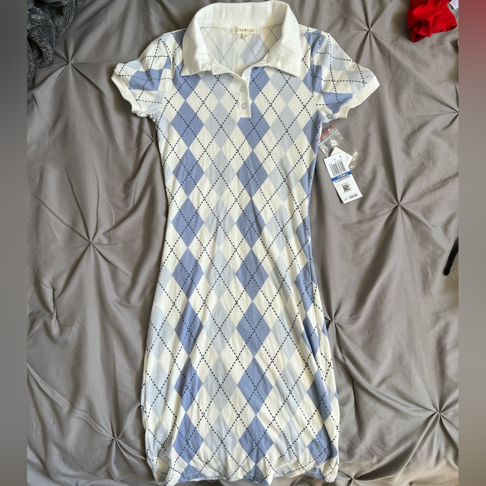 Ultra Flirt Girls Polo Bodycon Dress